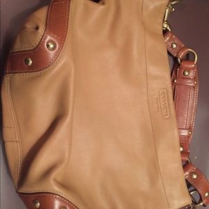 Coach camel color purse